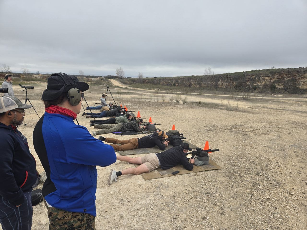 Combat Club prone rifle line Austin