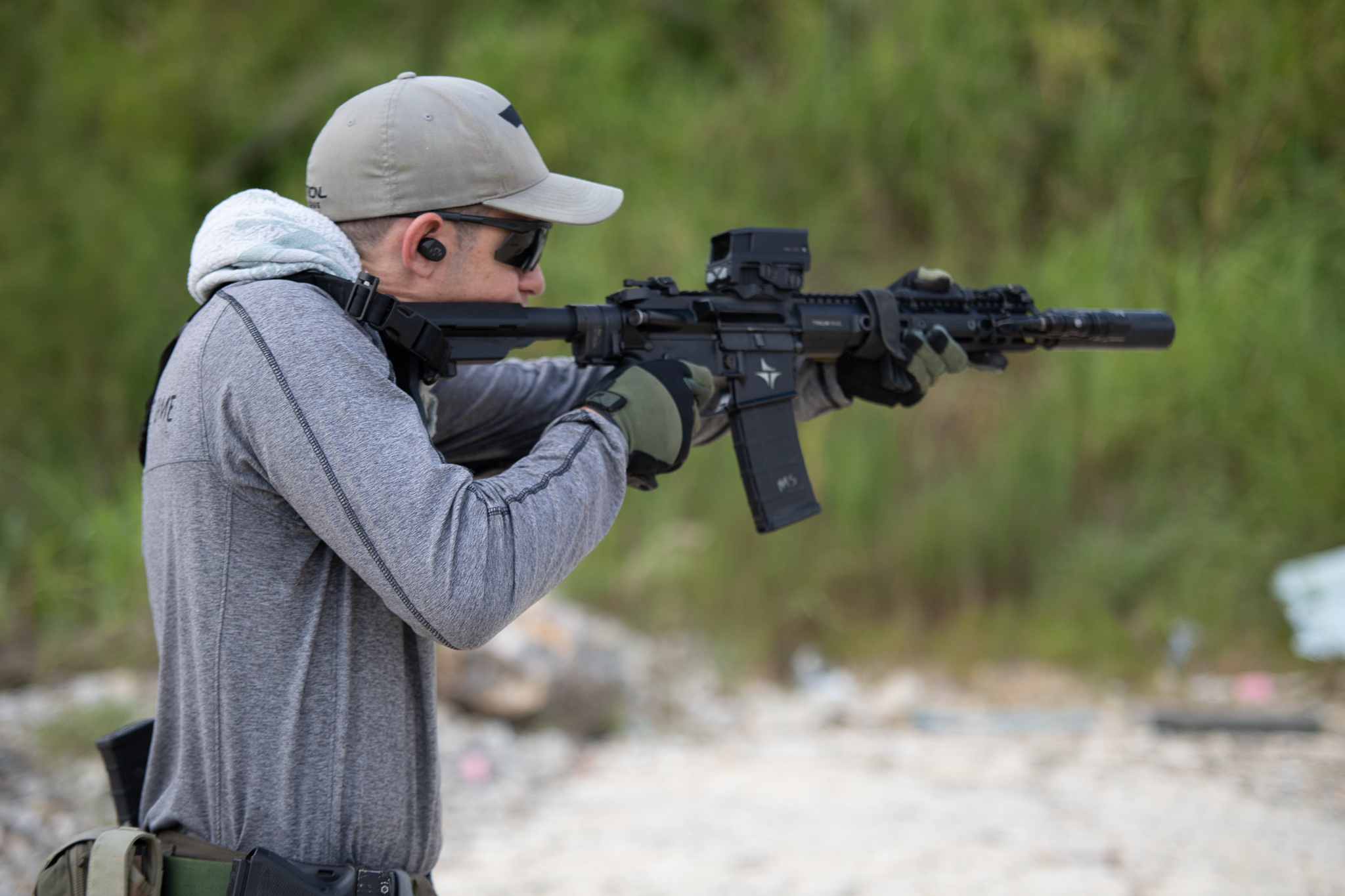 Live-fire carbine training at Tactical Fitness Austin.