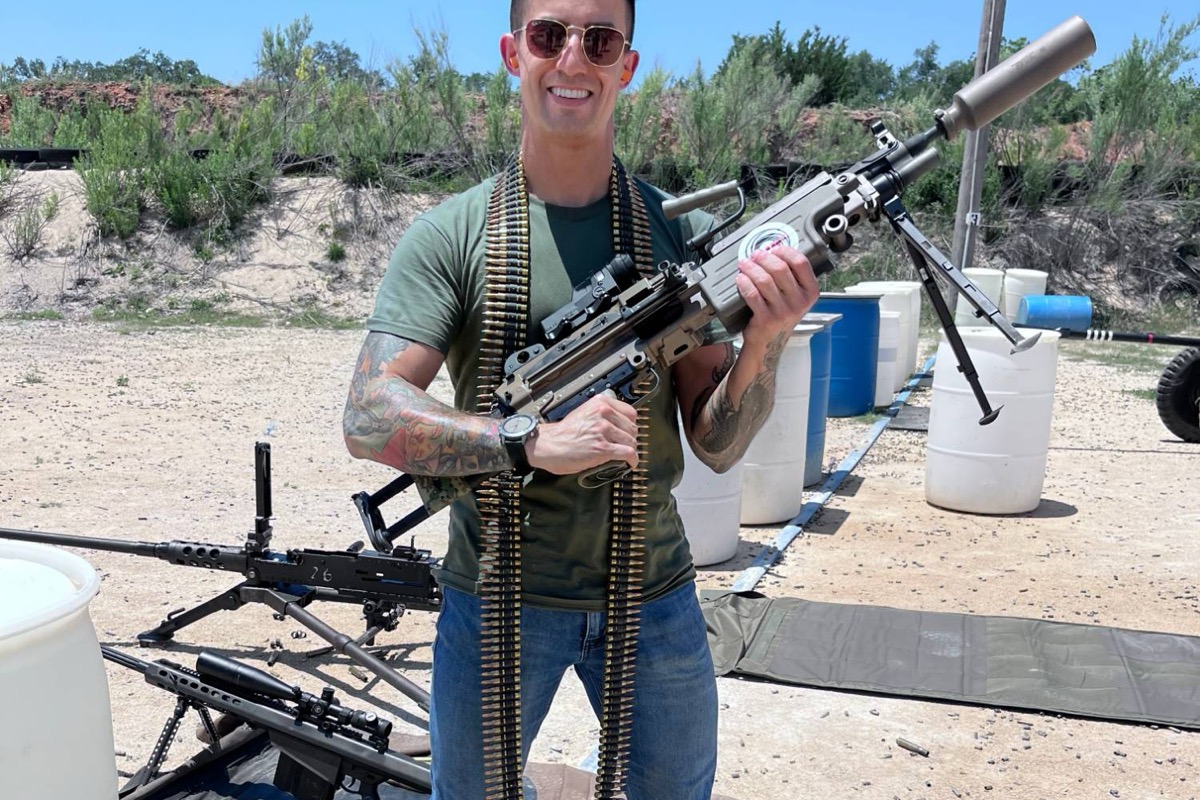 Full auto machine gun experience at Tactical Fitness Austin
