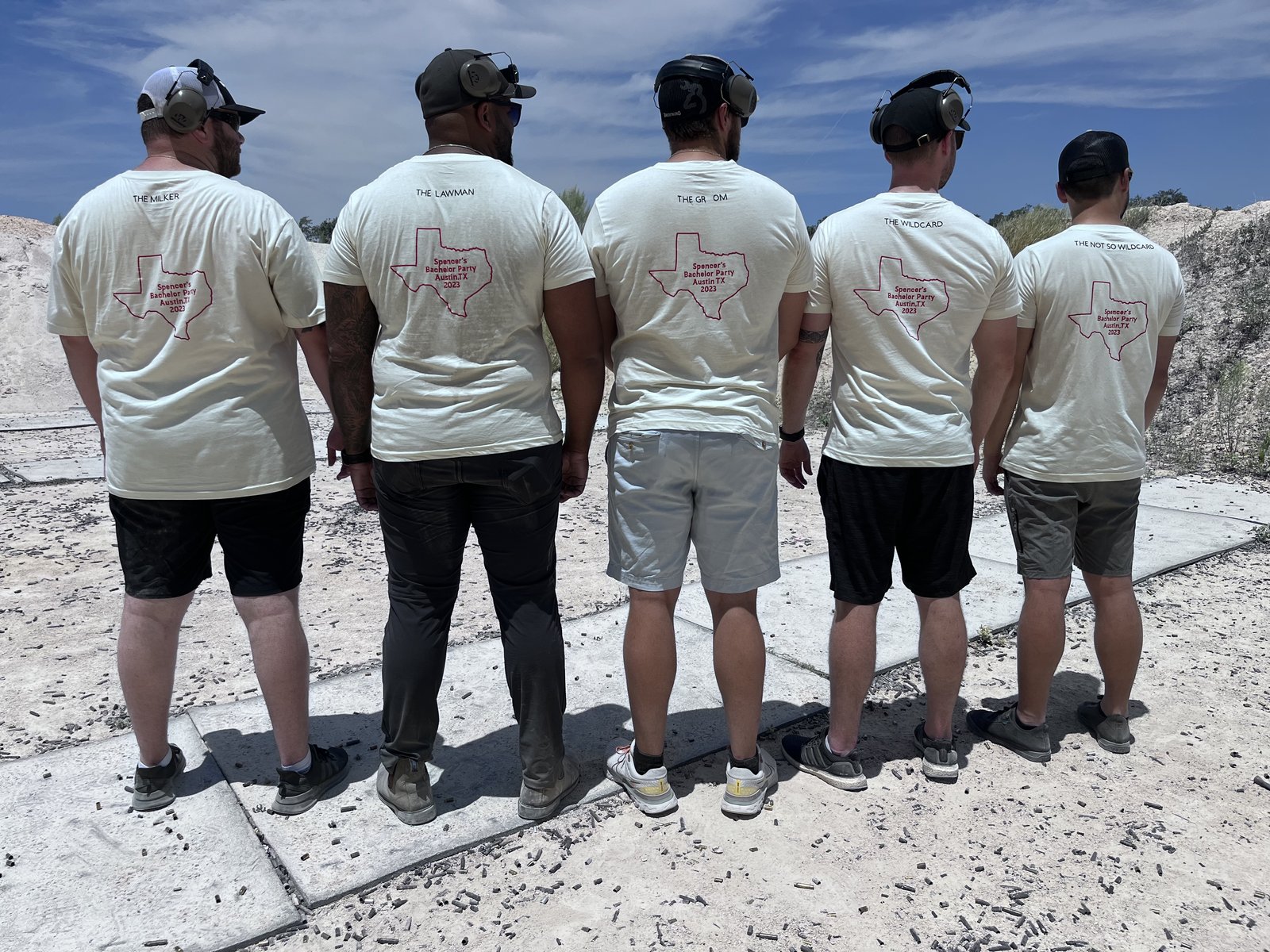 Bachelor party crew at Tactical Fitness Austin